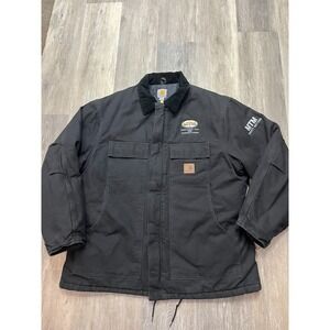 Carhartt Black Duck Arctic Quilt Lined Traditional Work Coat C26 Manitowoc XL